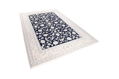 Nain 9La — Hand-knotted, 207x306 cm, Blue, 100% Virgin Wool | View 5