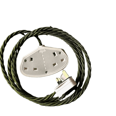 Fabric Extension Cable in Pesto