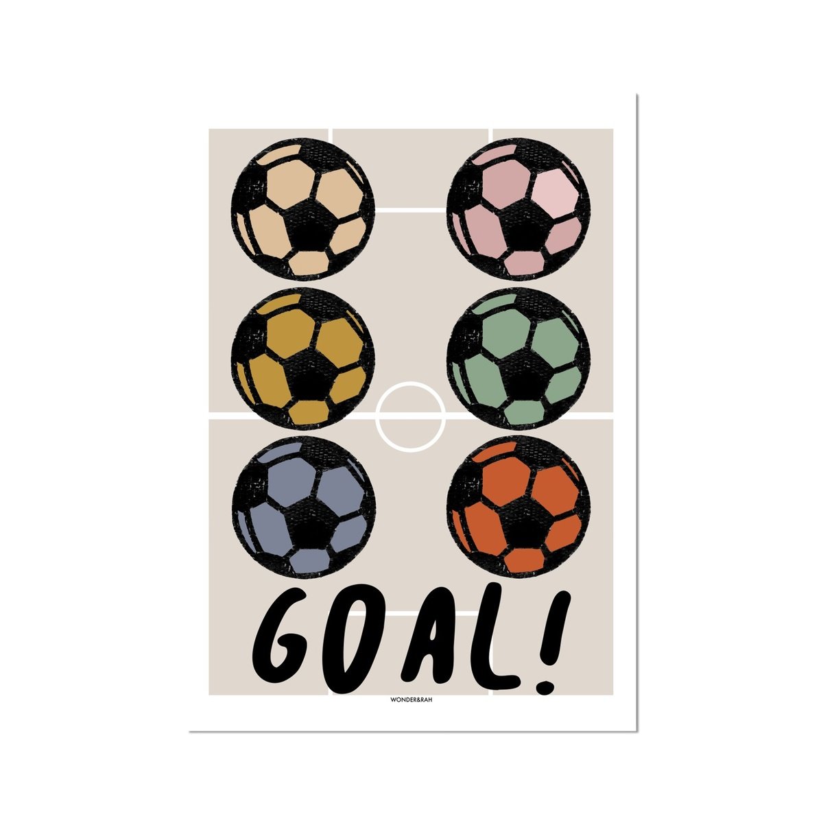 Muted Tones Goal! Children's Print