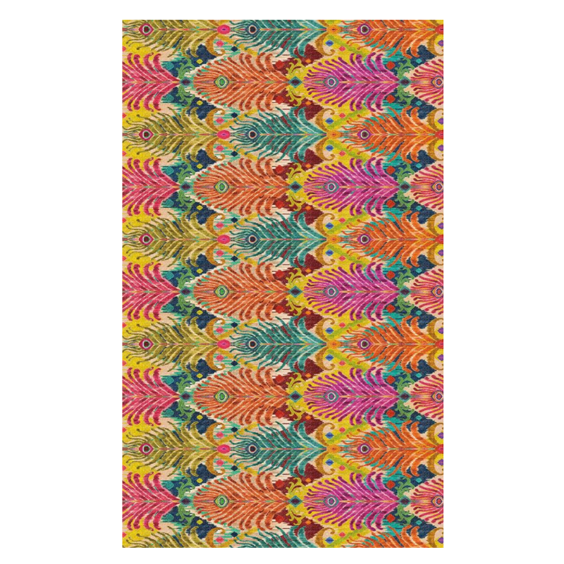 Matthew Williamson Cotton Tablecloth Peacock Feather - Style 04