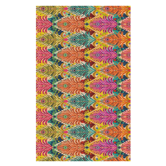 Matthew Williamson Cotton Tablecloth Peacock Feather - Style 04