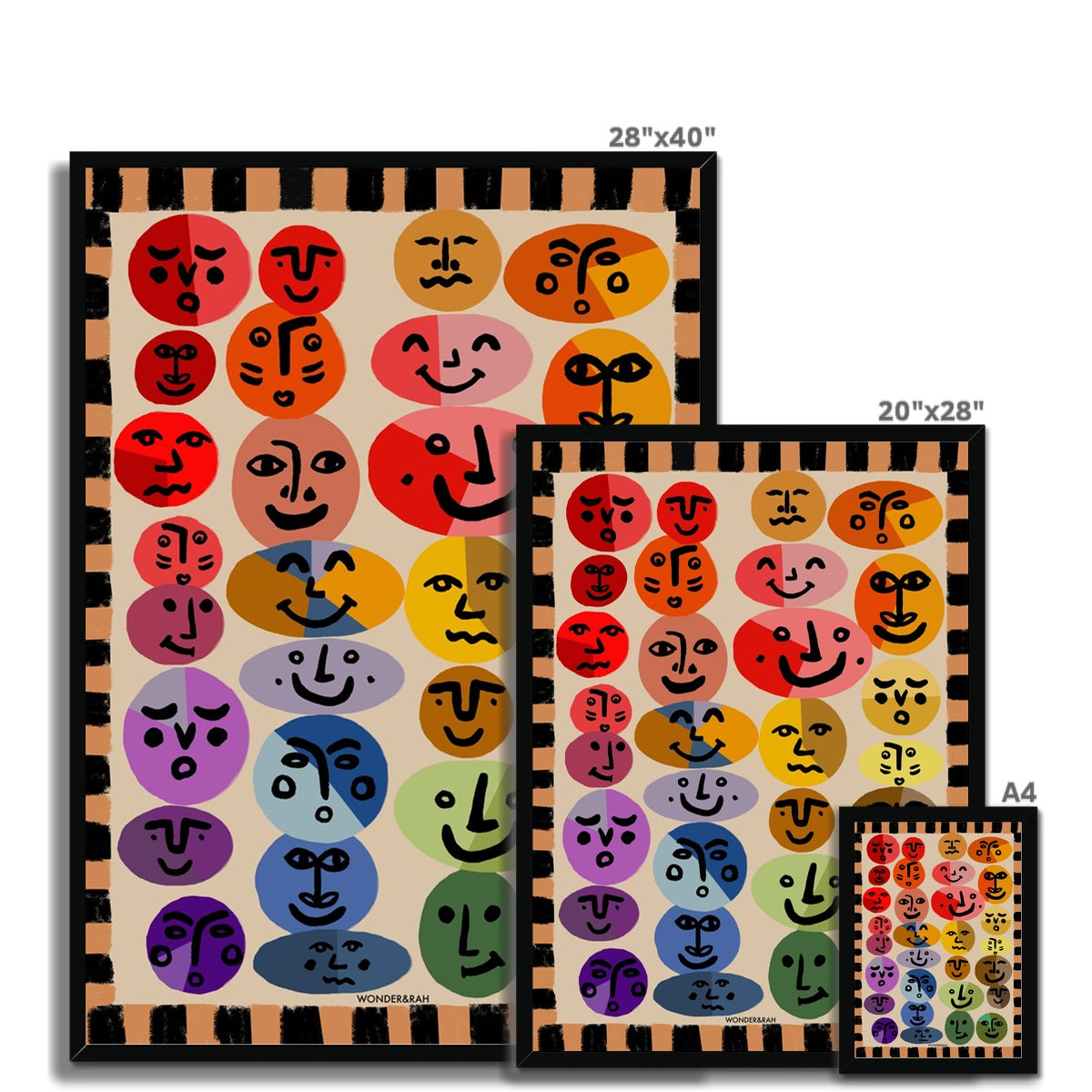 Faces Art Print