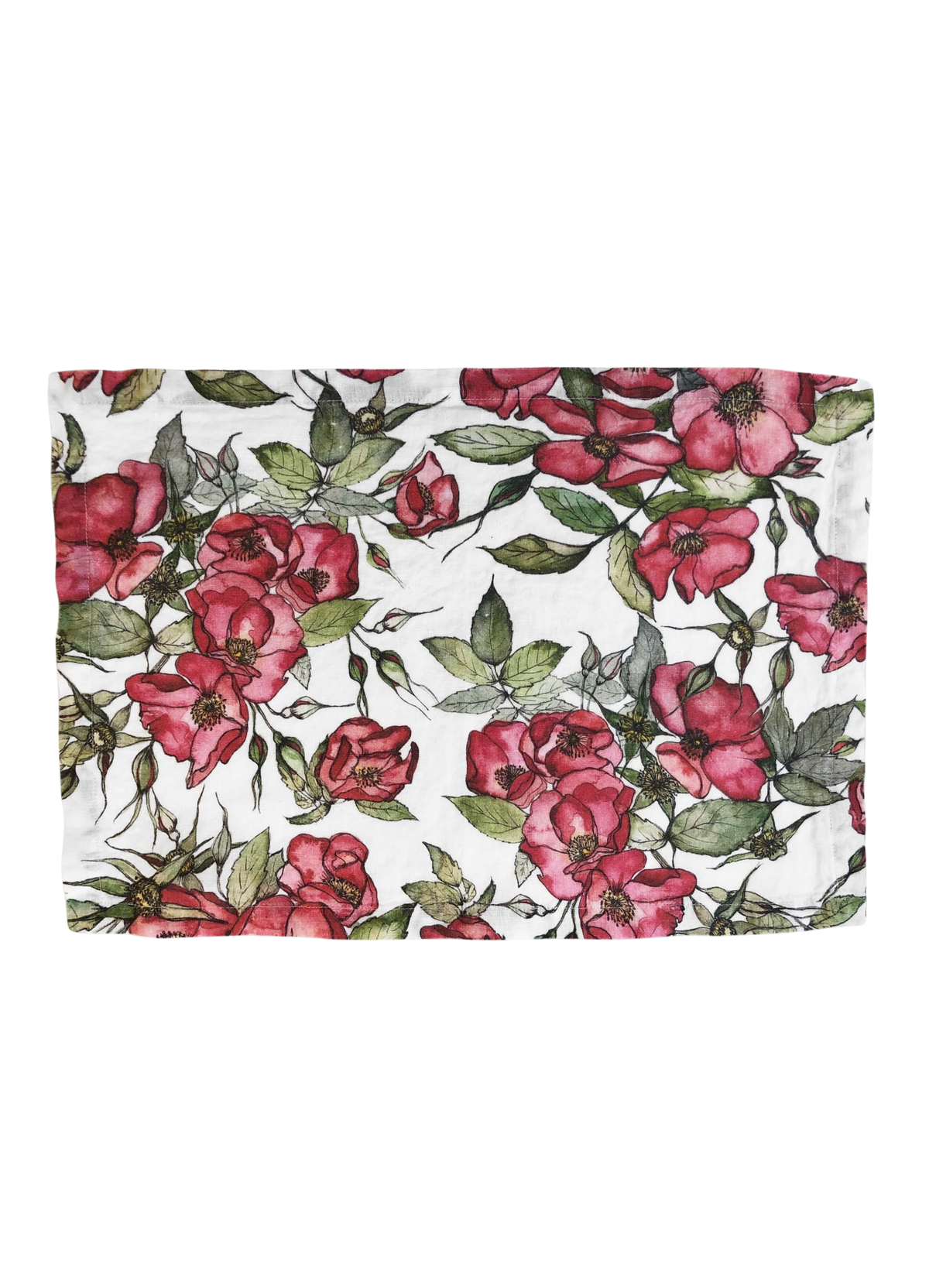 Rosa Rugosa Linen Placemat