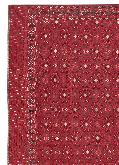 Kelim Turkman — Handmade, 204x329 cm, Multicolor, 100% Virgin Wool | View 3