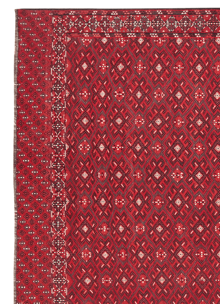 Kelim Turkman — Handmade, 204x329 cm, Multicolor, 100% Virgin Wool | View 3