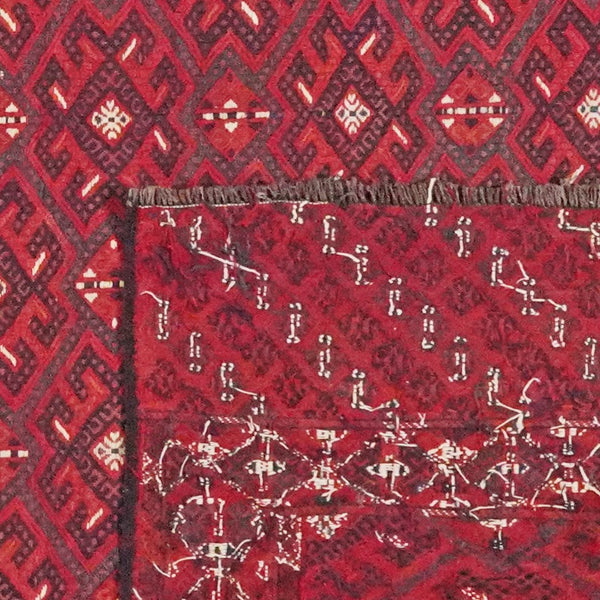 Kelim Turkman — Handmade, 204x329 cm, Multicolor, 100% Virgin Wool | View 6