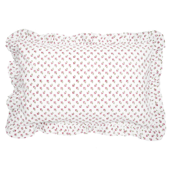 Pink Ditsy Ruffle Pillowcase