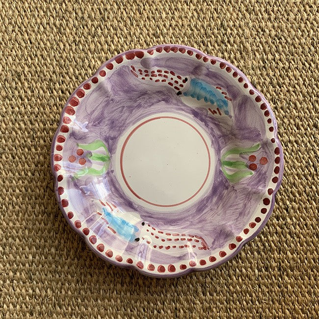 Amalfi Plate 16cm Purple Cuttlefish
