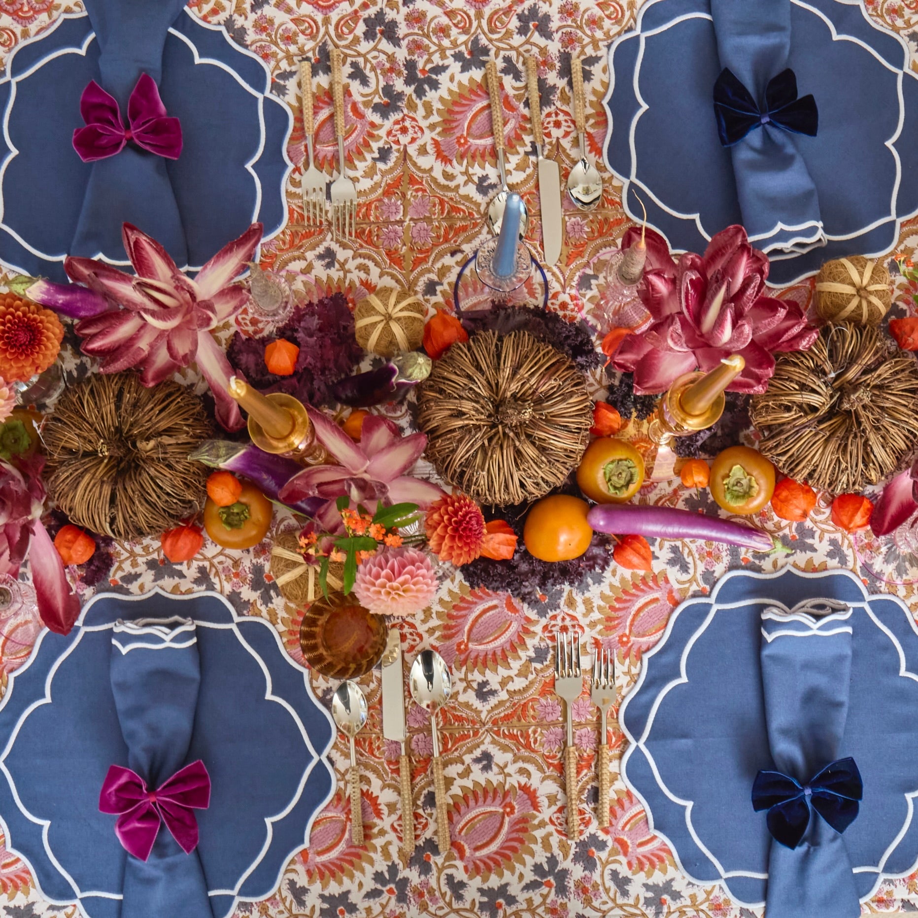 Blue Sasha Placemats (set of 4)