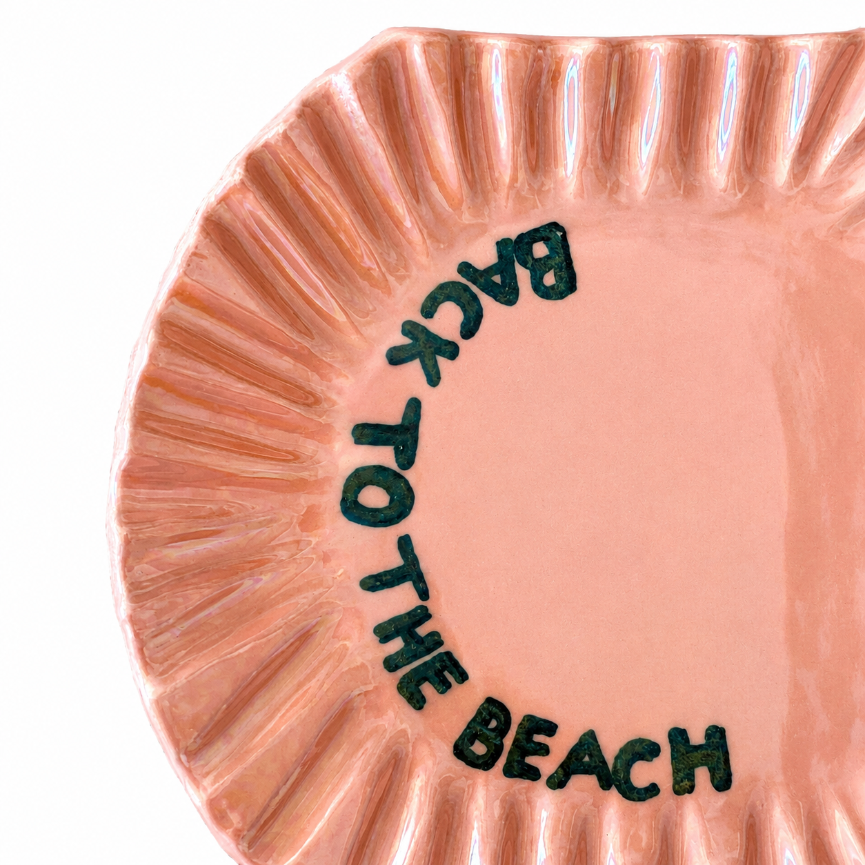 Back To The Beach Pink Plate