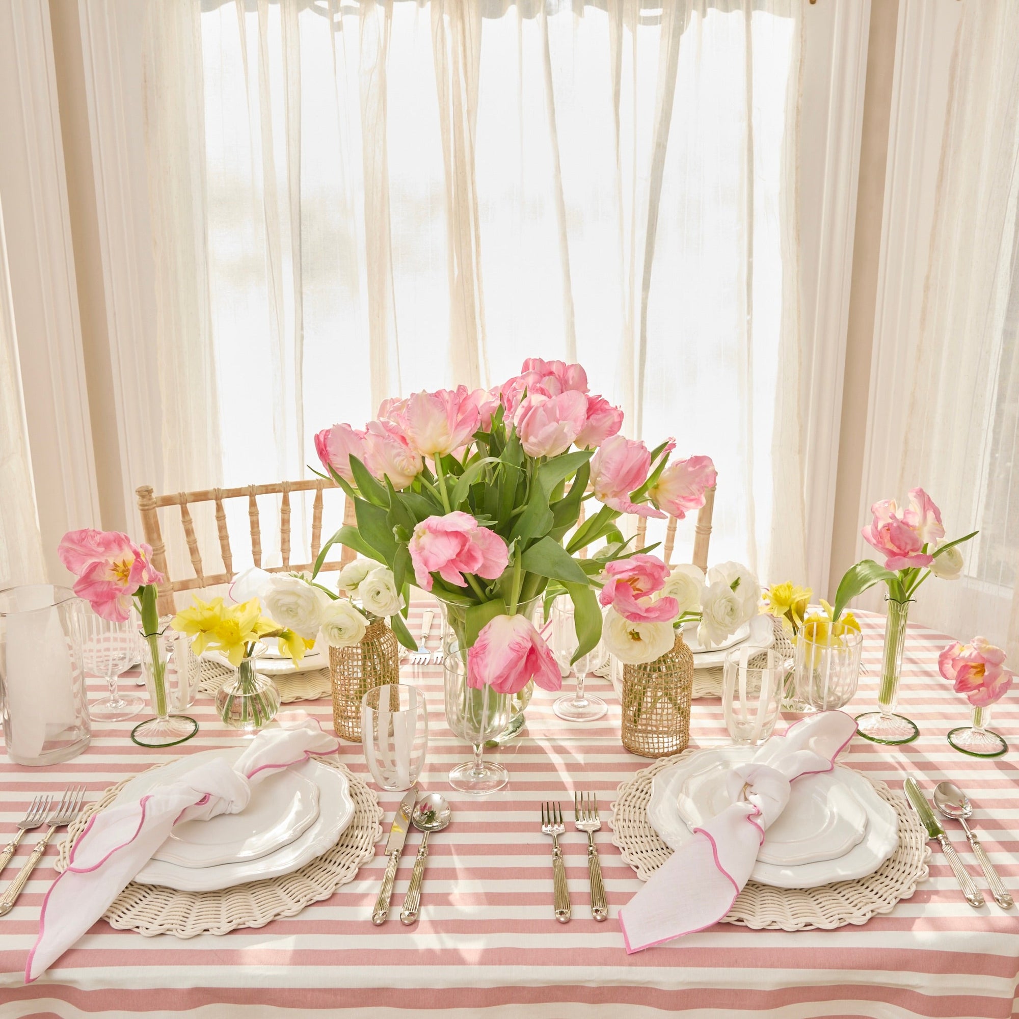 Pink Ava Linen Napkin (Set of 4)
