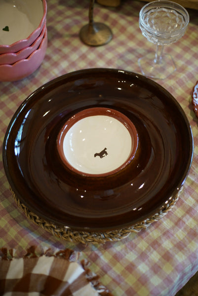 Horse-girl Chip and Dip Platter