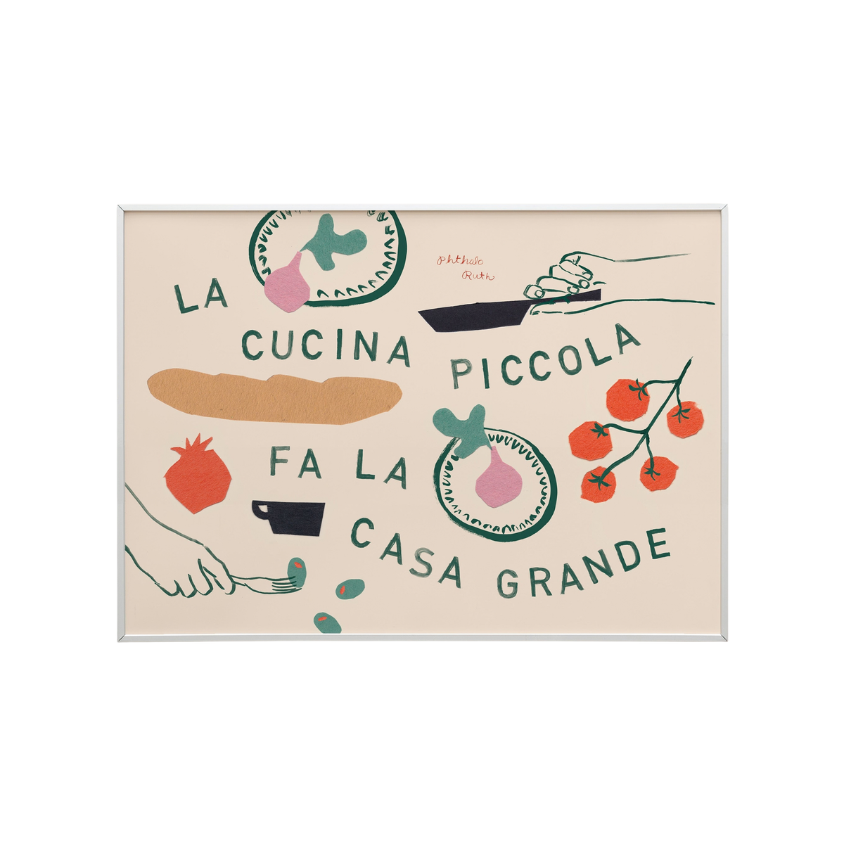 A Small Kitchen Makes a Big Home Art Print