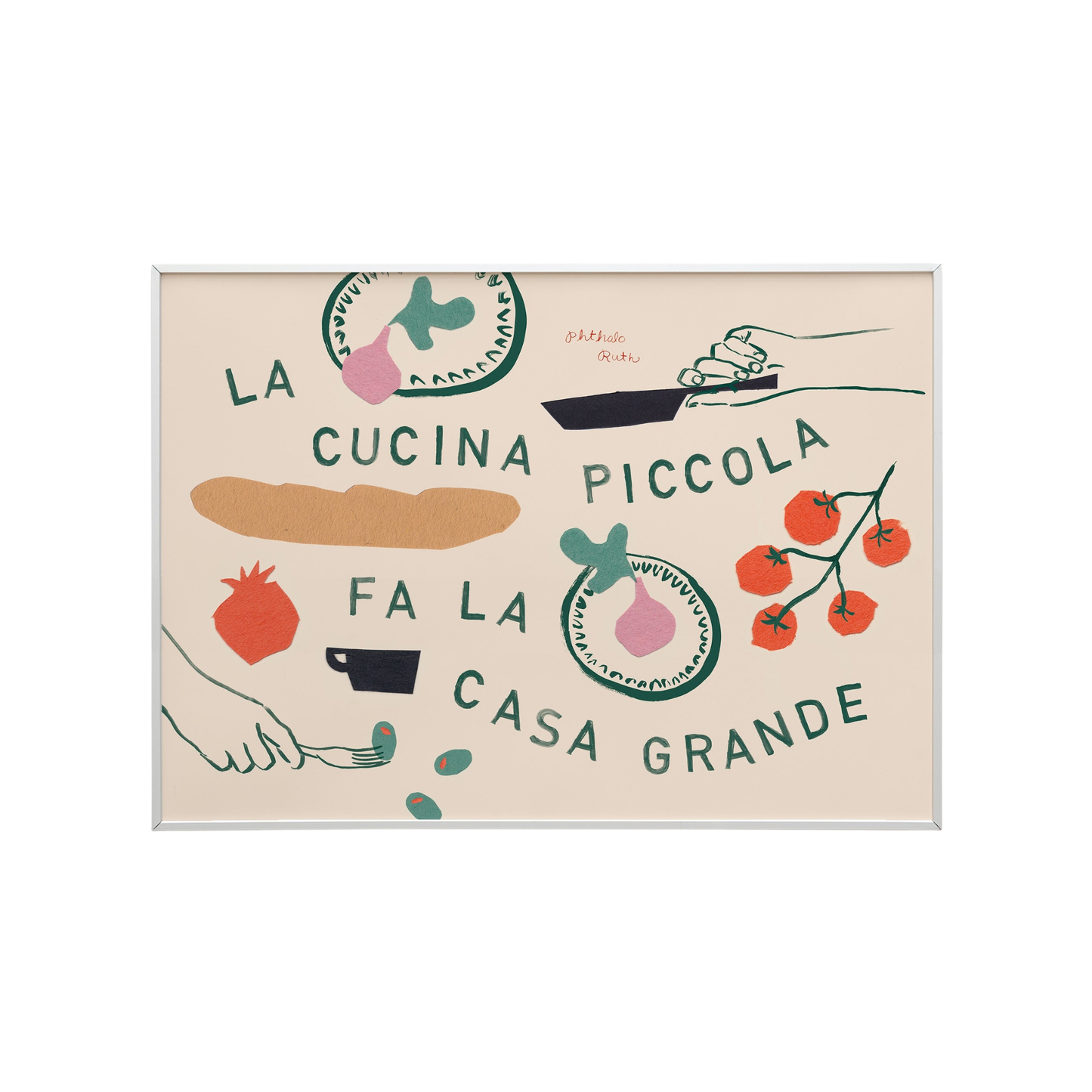 A Small Kitchen Makes a Big Home Art Print