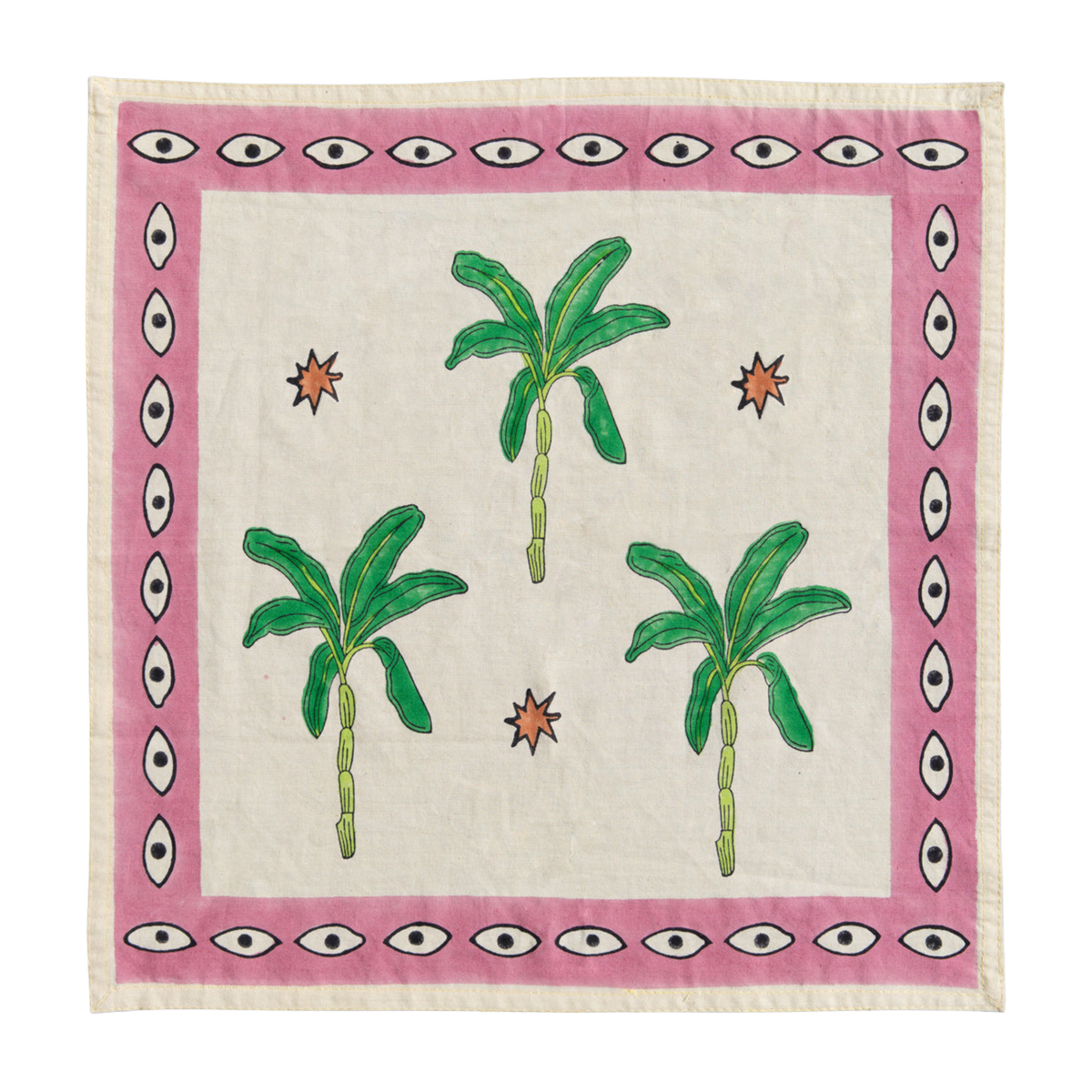 The Green Palmtree Napkin Set of 2