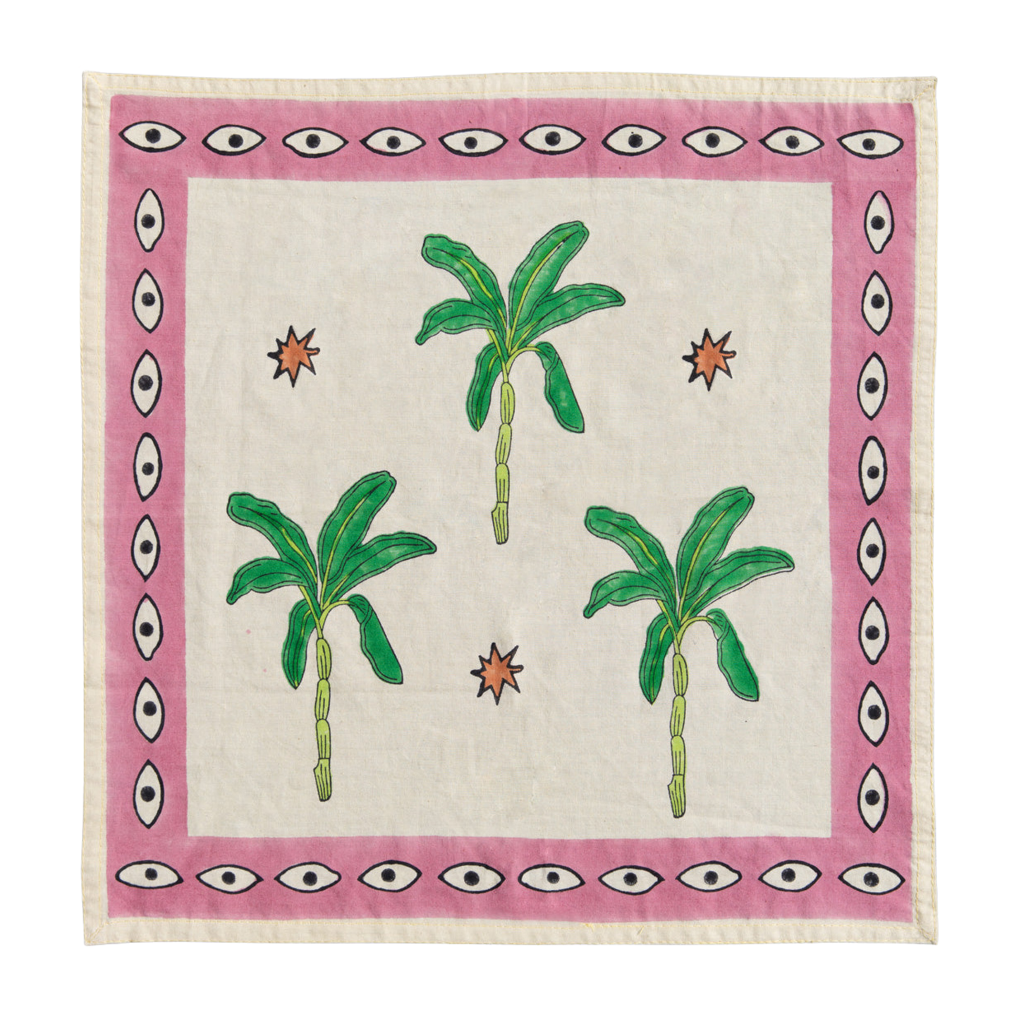 The Green Palmtree Napkin Set of 2
