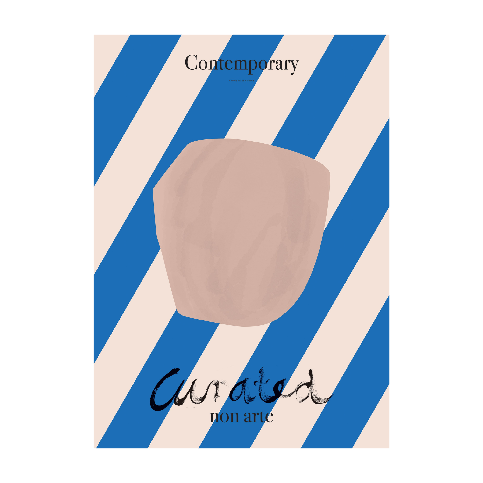 Curated - Clay Shape Print