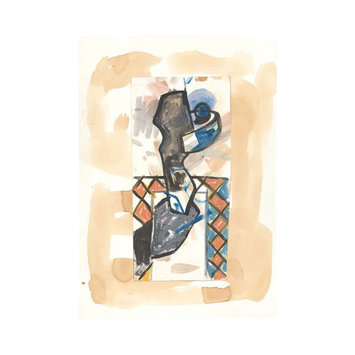 Harlequin Original Drawing Artwork