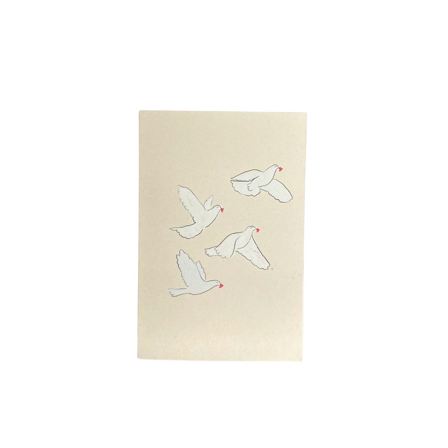 Heart Doves Greeting Card