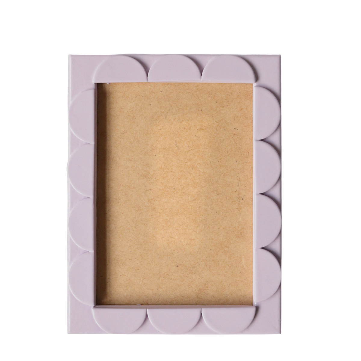 Lilac Lacquered Scallop Frame