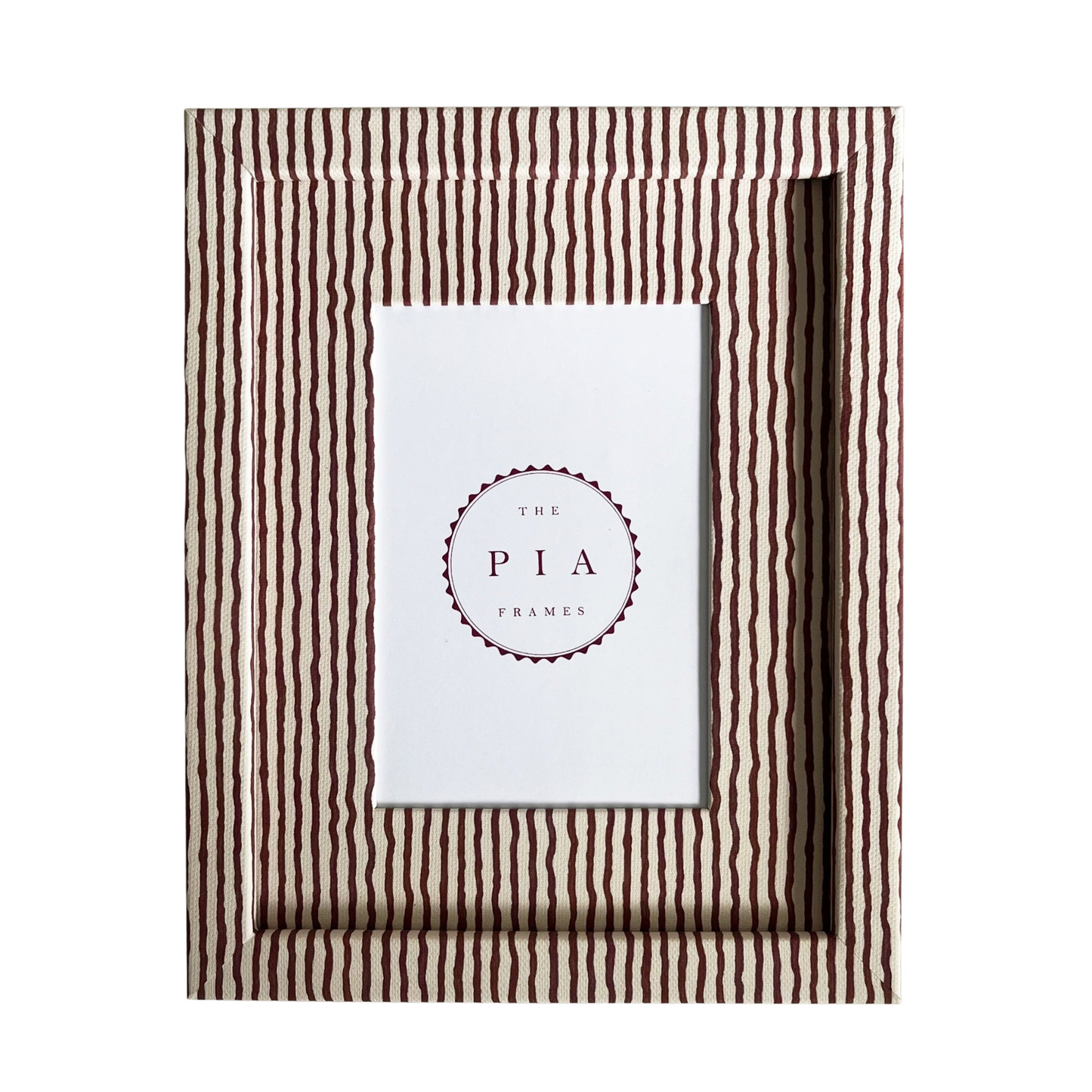 Terracotta & Beige Tidal Stripe Frame