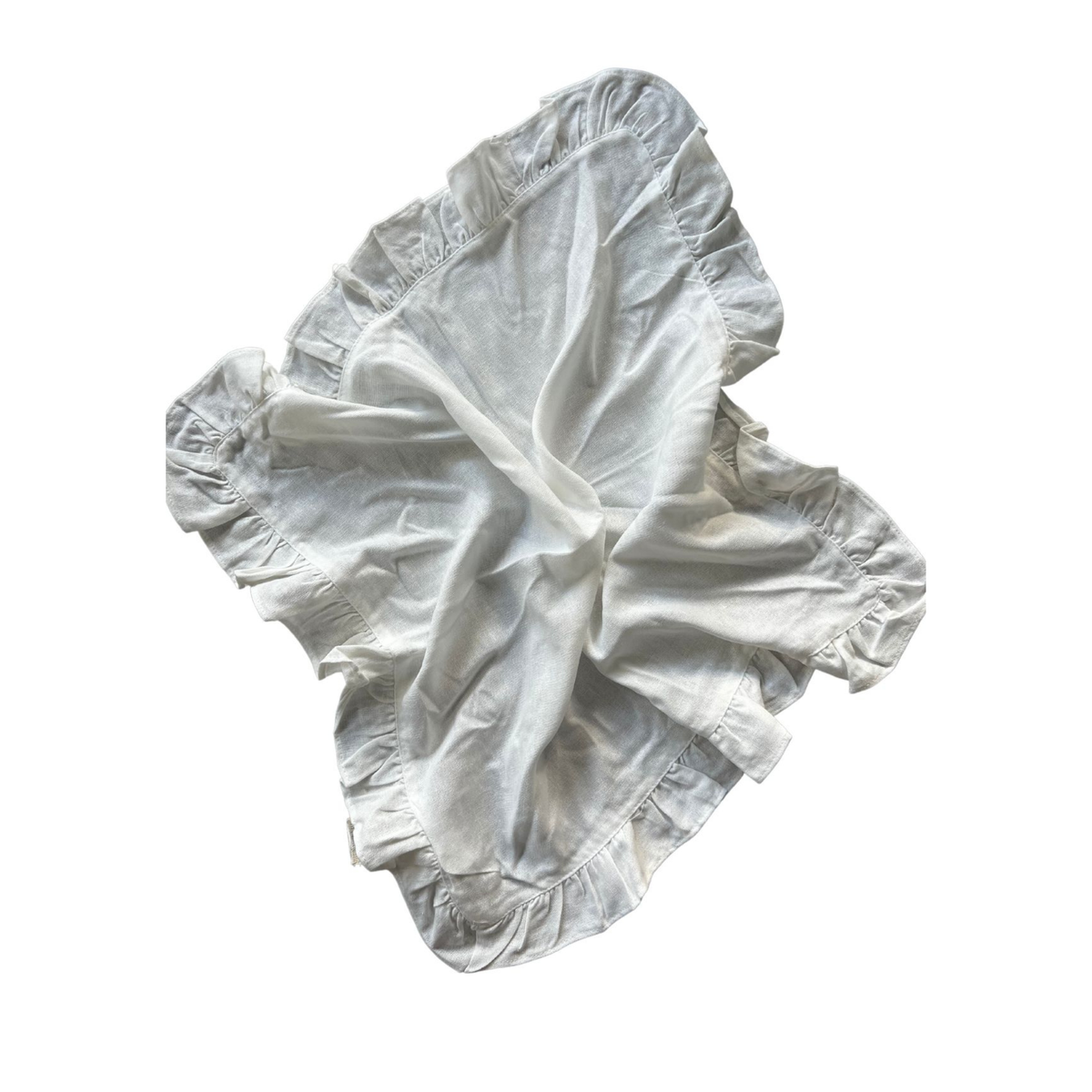 Linen Bolero Napkins Set x 2 White - Between Us