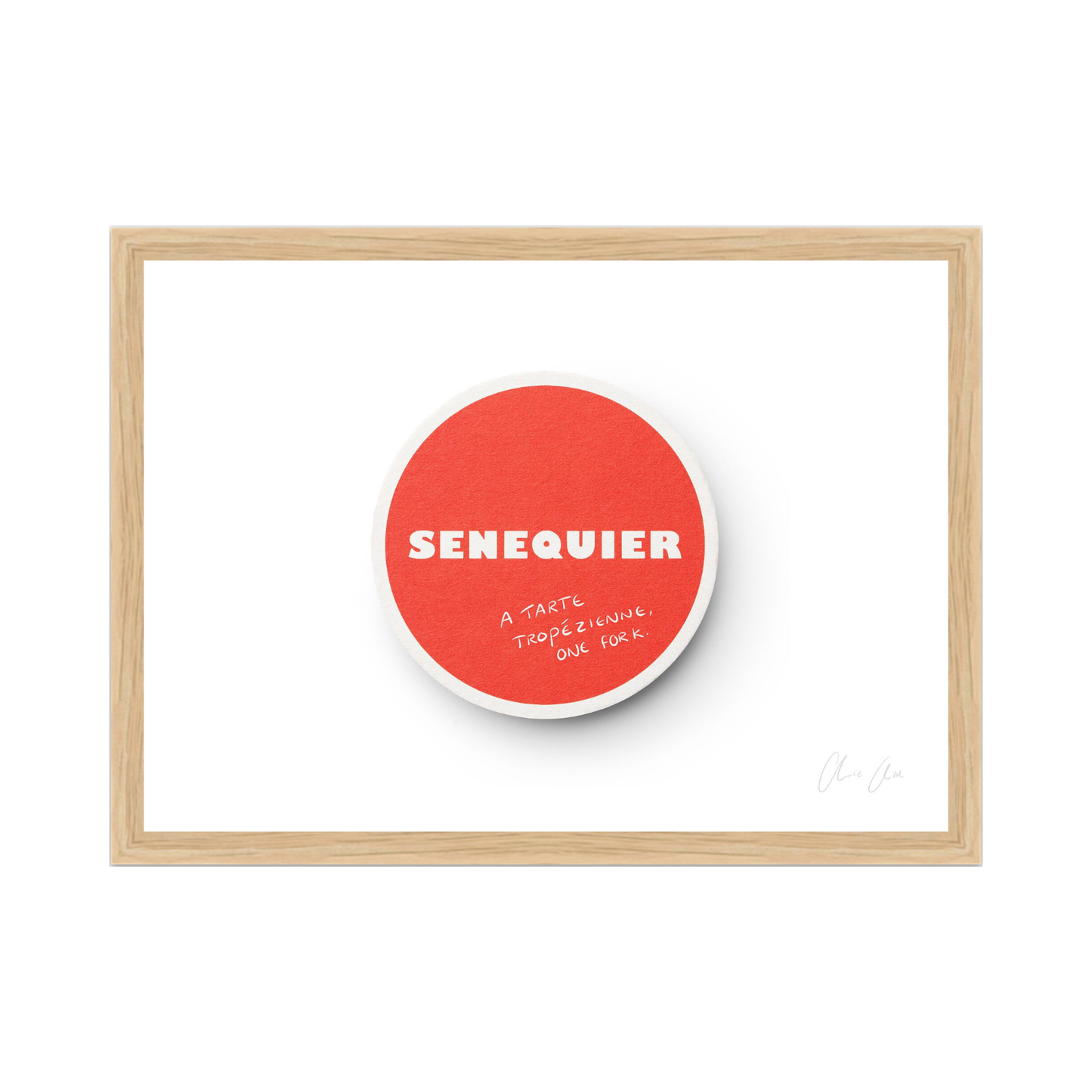 Coaster at Senequier ii Print