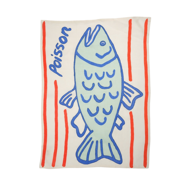 Poisson Tea Towel