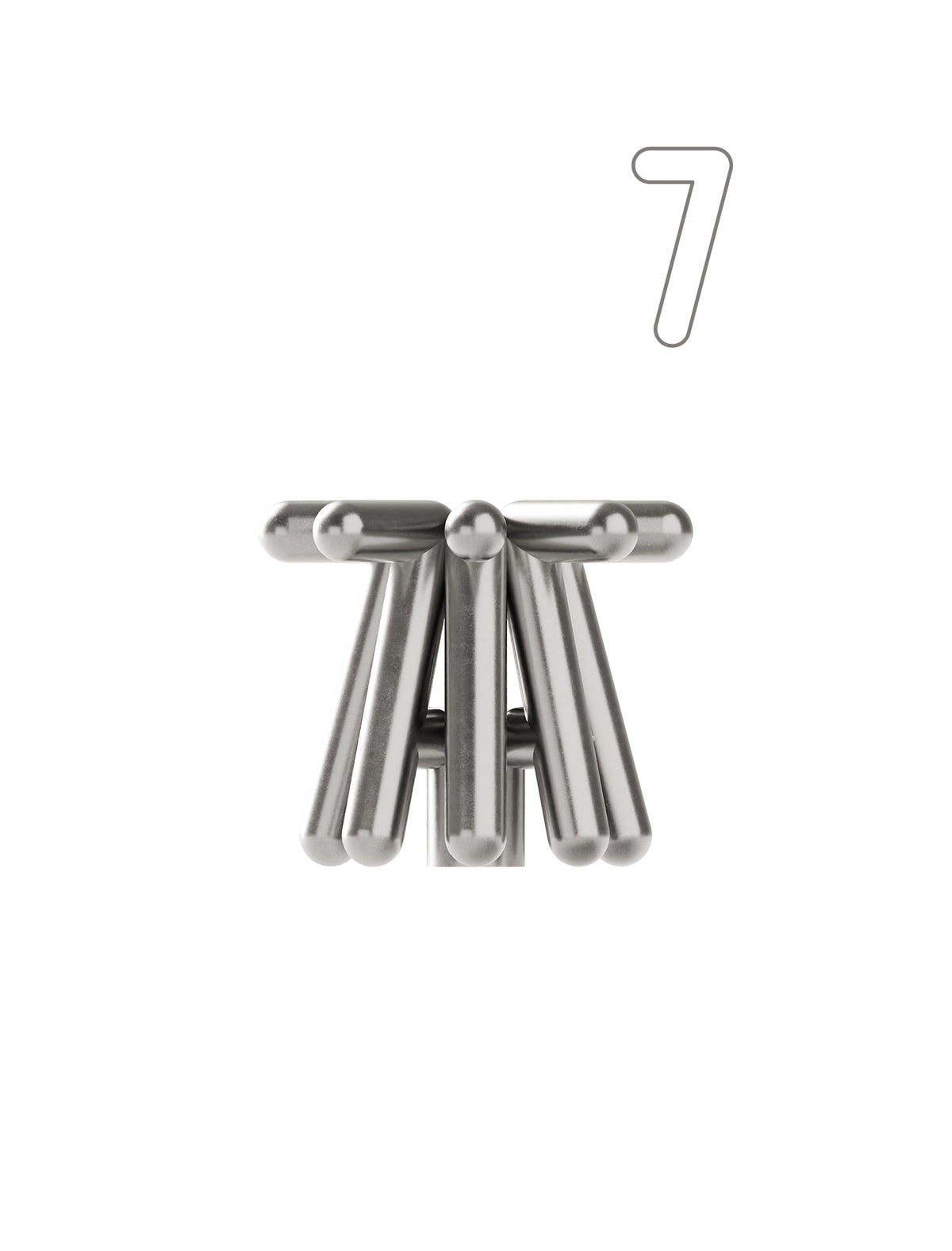 Digit Candle Holder Seven