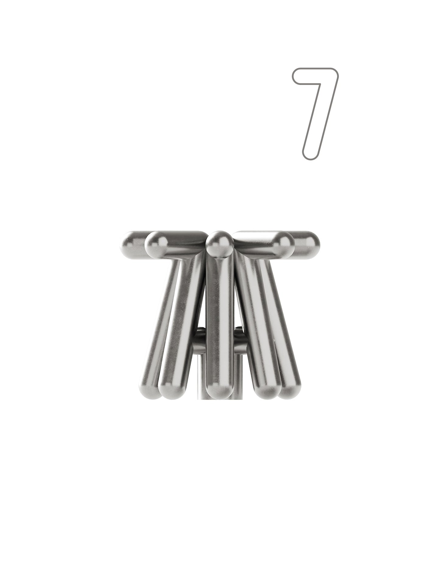 Digit Candle Holder Seven
