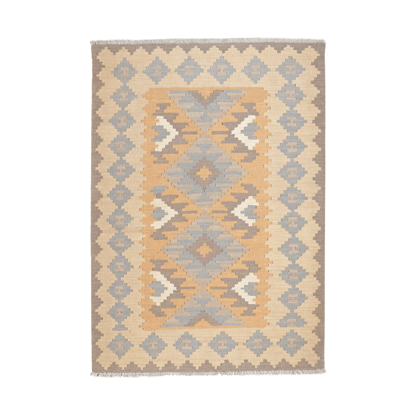 Kilim Gashgai Rug · Hand-Woven - Yellow, 170x119 cm