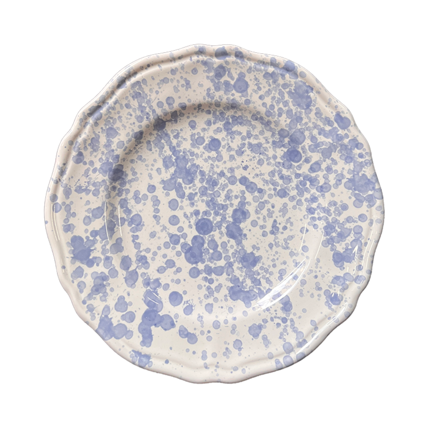 Plate Dots 25 cm Sky Blue