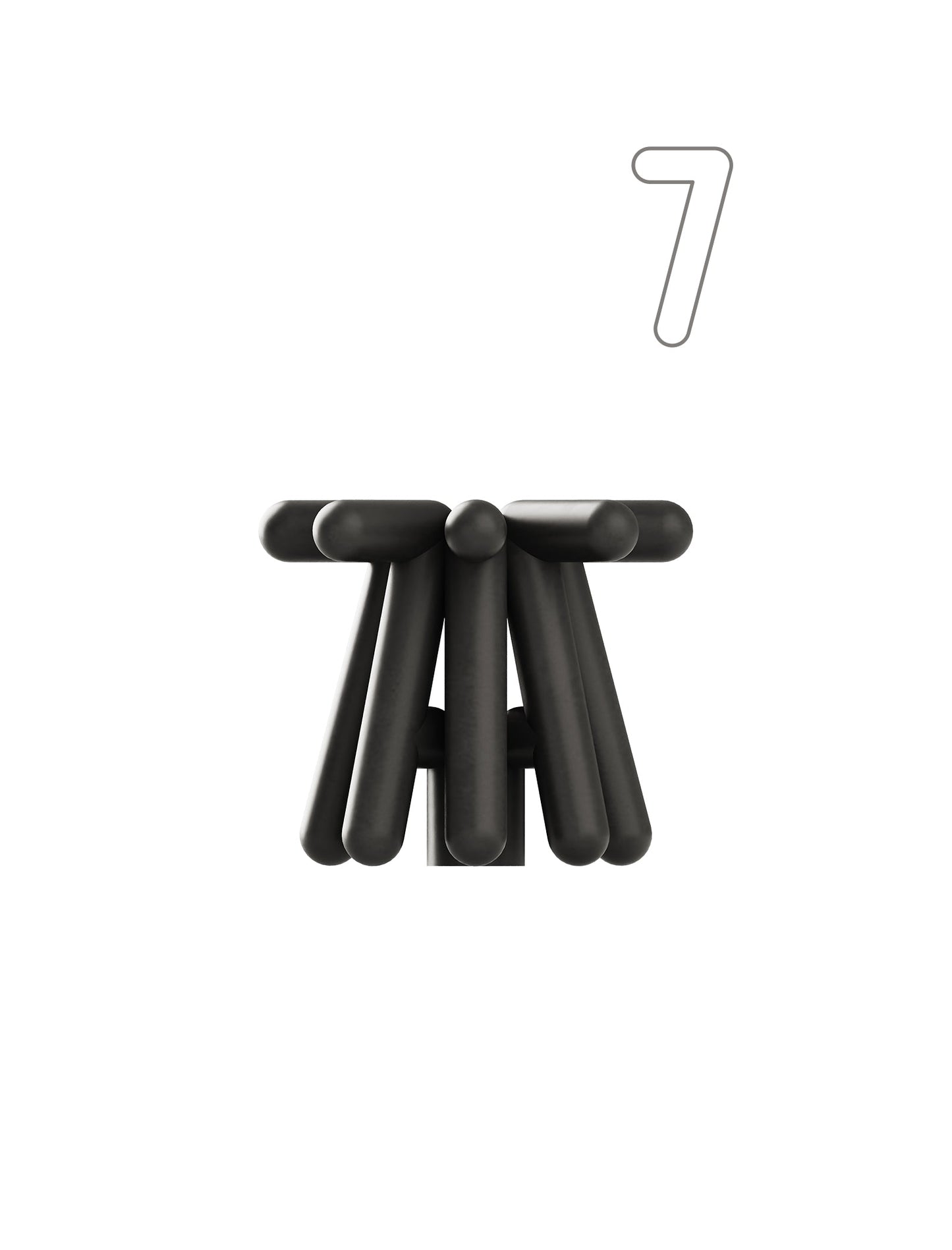 Digit Candle Holder Seven