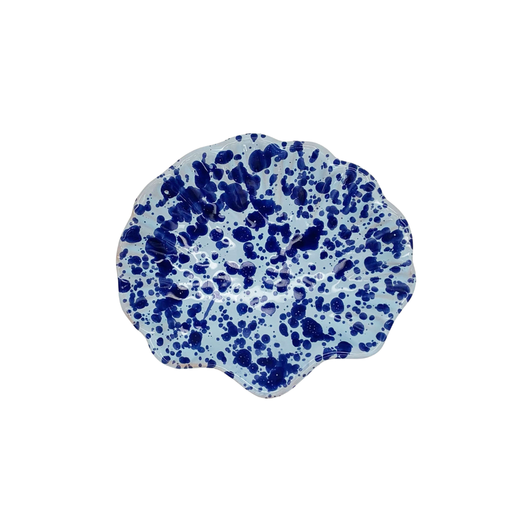 Splatterware Shell Dish