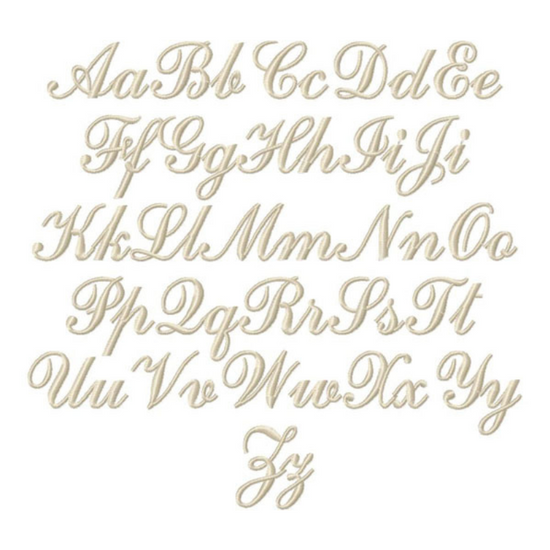 Personalised Two Initial Liège Robe in Ivory White Waffle with Olive Green Hemstitch