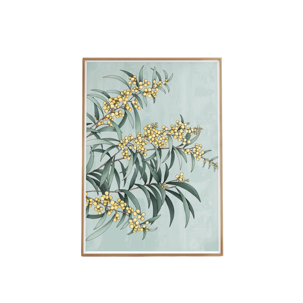 Golden Wattles Portrait Artprint
