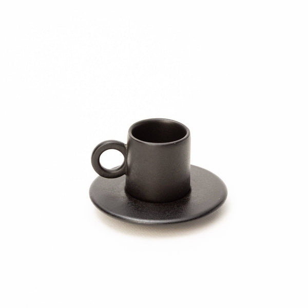 Black Lilo Espresso Cup & Saucer | Set of 2