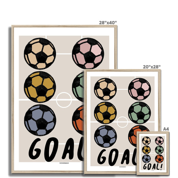 Muted Tones Goal! Children's Print