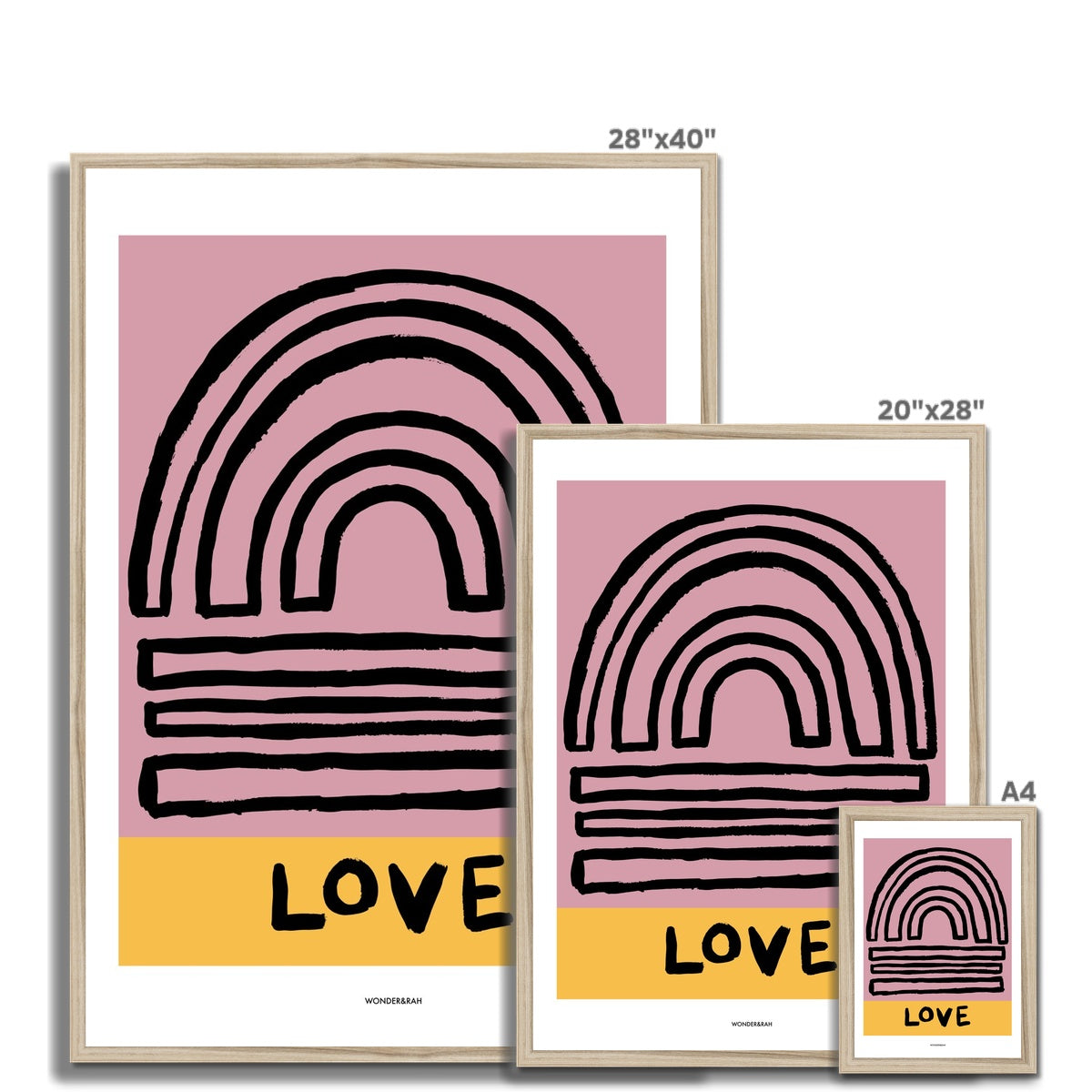 Happy Love Abstract Print