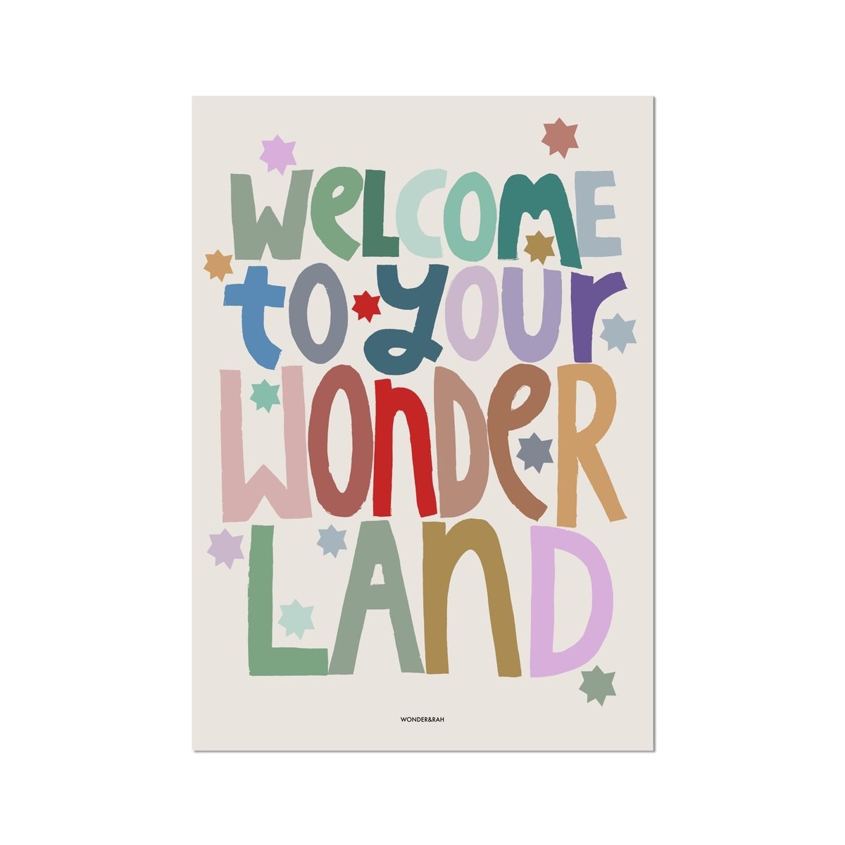 Wonderland Rainbow Children's Print
