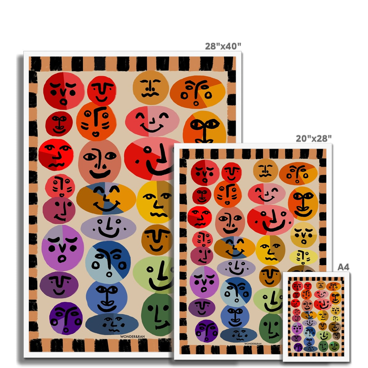 Faces Art Print