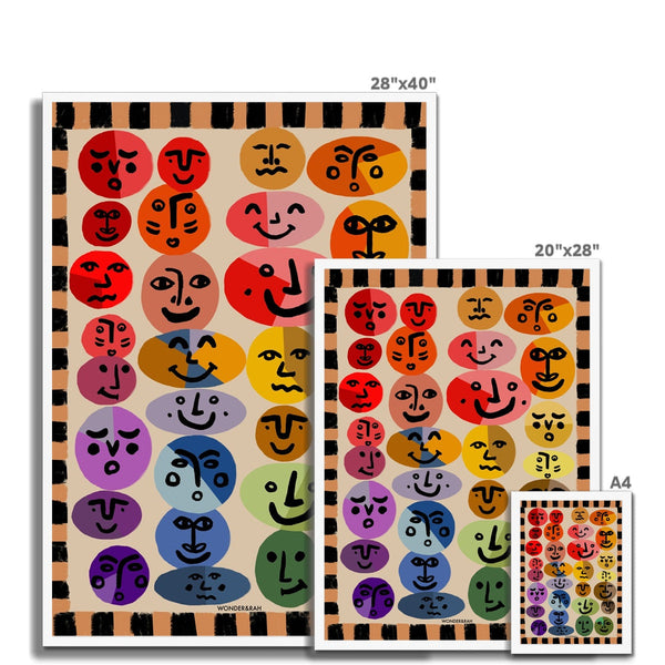 Faces Art Print