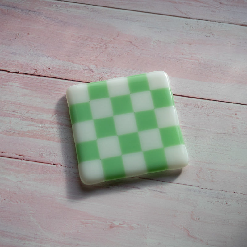 10cm Chequered White/Colour Coaster - Bullseye image 7