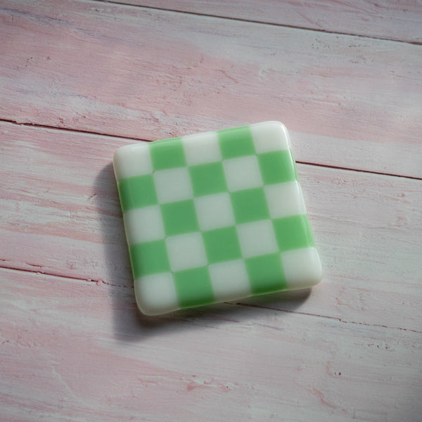 10cm Chequered White/Colour Coaster - Bullseye image 7