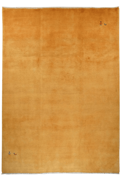 Gabbeh — Hand-knotted, 239x337 cm, Yellow, 100% Virgin Wool | Main view