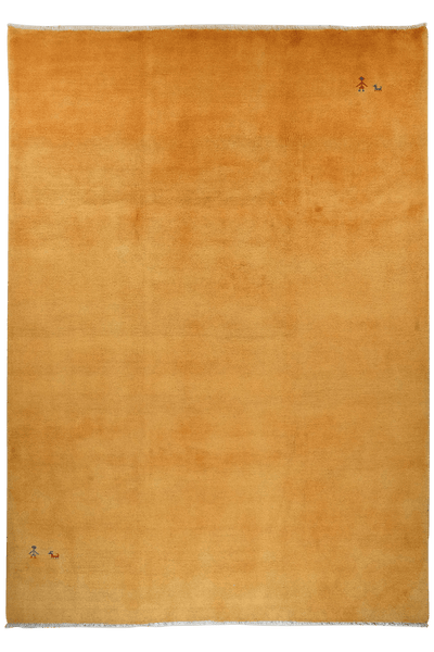 Gabbeh — Hand-knotted, 239x337 cm, Yellow, 100% Virgin Wool | Main view