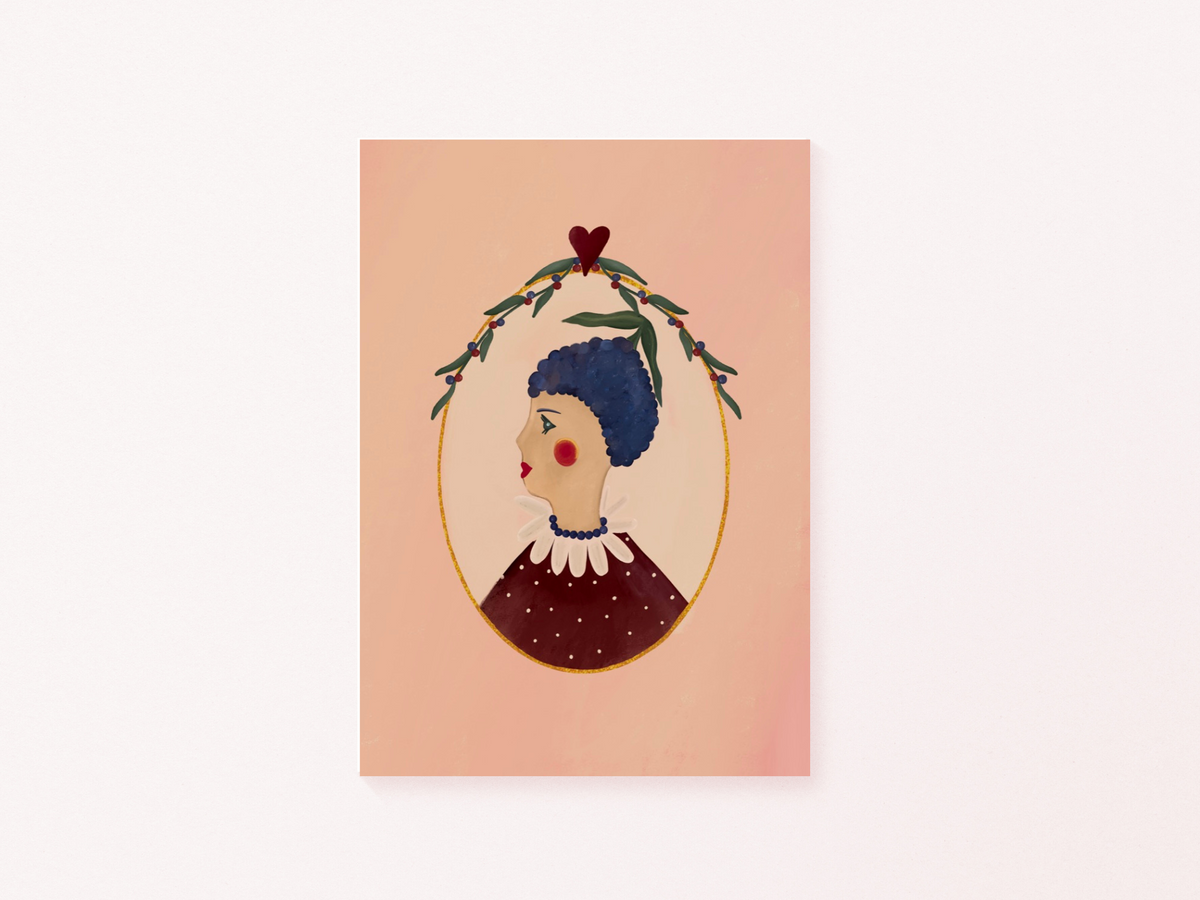 Blueberry art print — additional product photo of the design