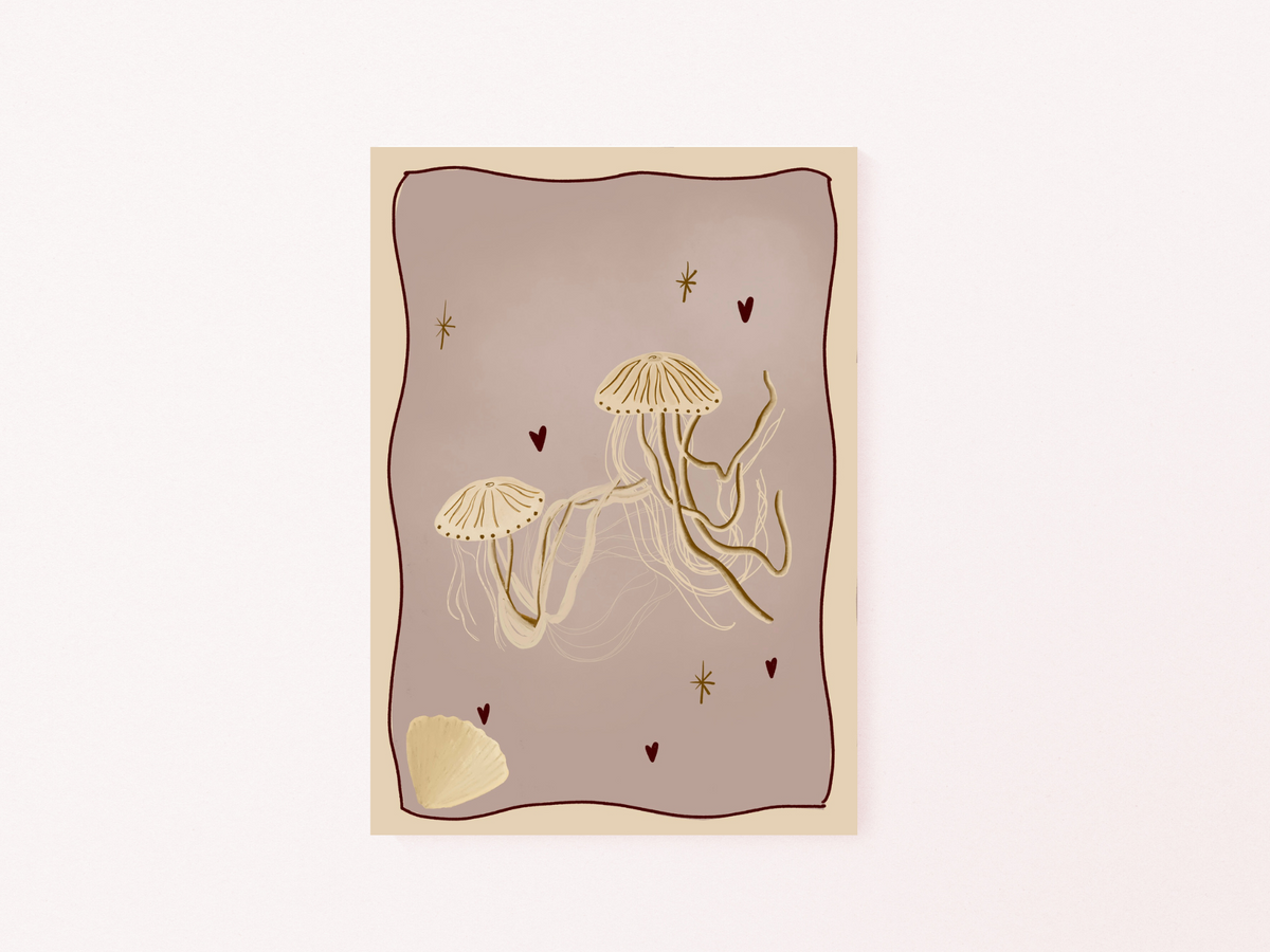 The Jellyfish art print — additional product photo of the design