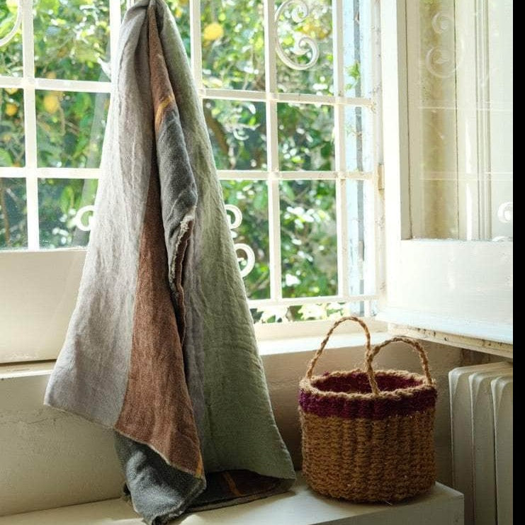 Multicoloured Linen Tablecloth