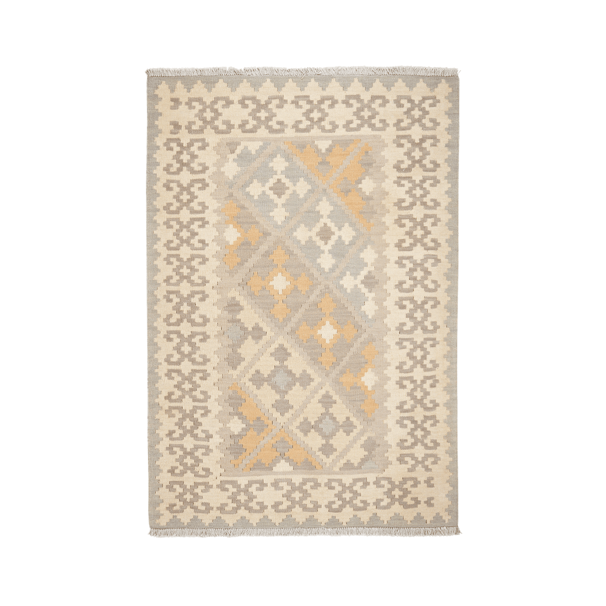 Kelim Gashgai Handwoven – Grey, 169 x 119cm